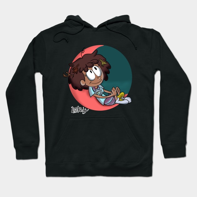 Anne on the Moon Hoodie by D.J. Berry